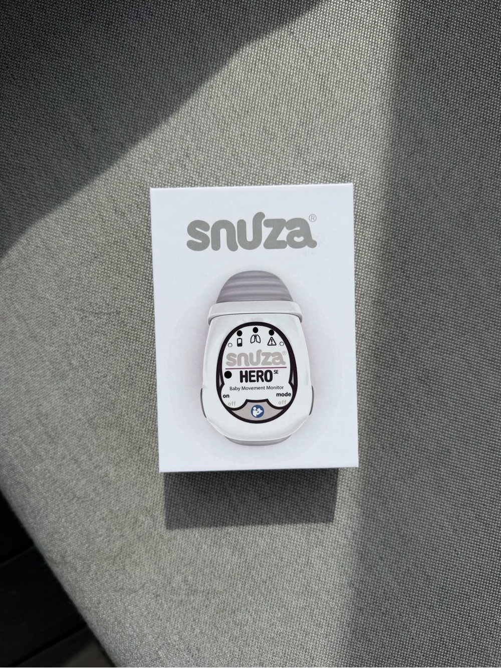 Snuza HERO (NEW) Baby Movement Monitor Clip - White